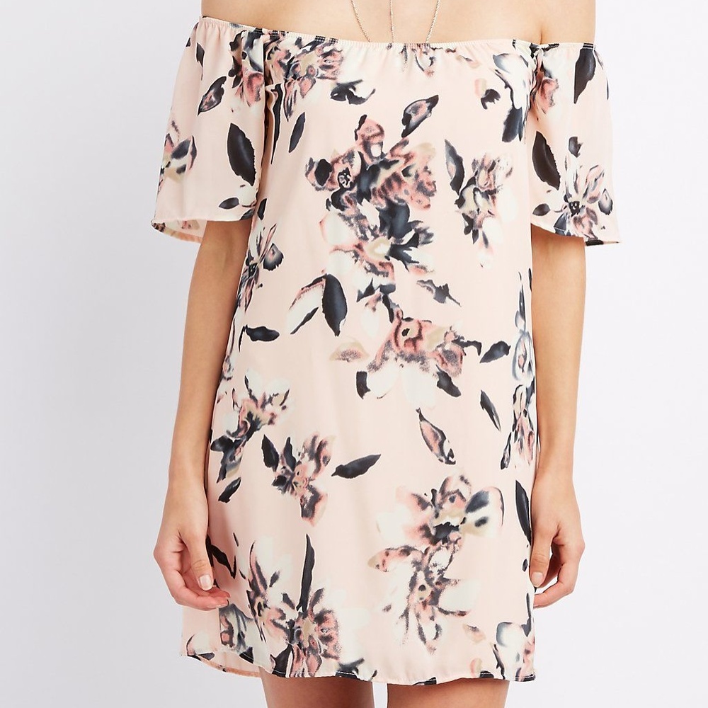 Pink off the Shoulder Dress